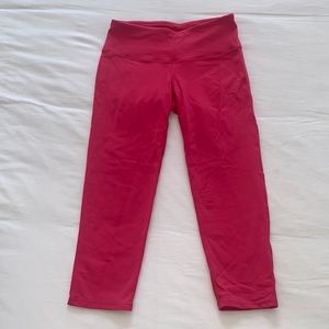 Athleta Hot Pink Cropped Leggings